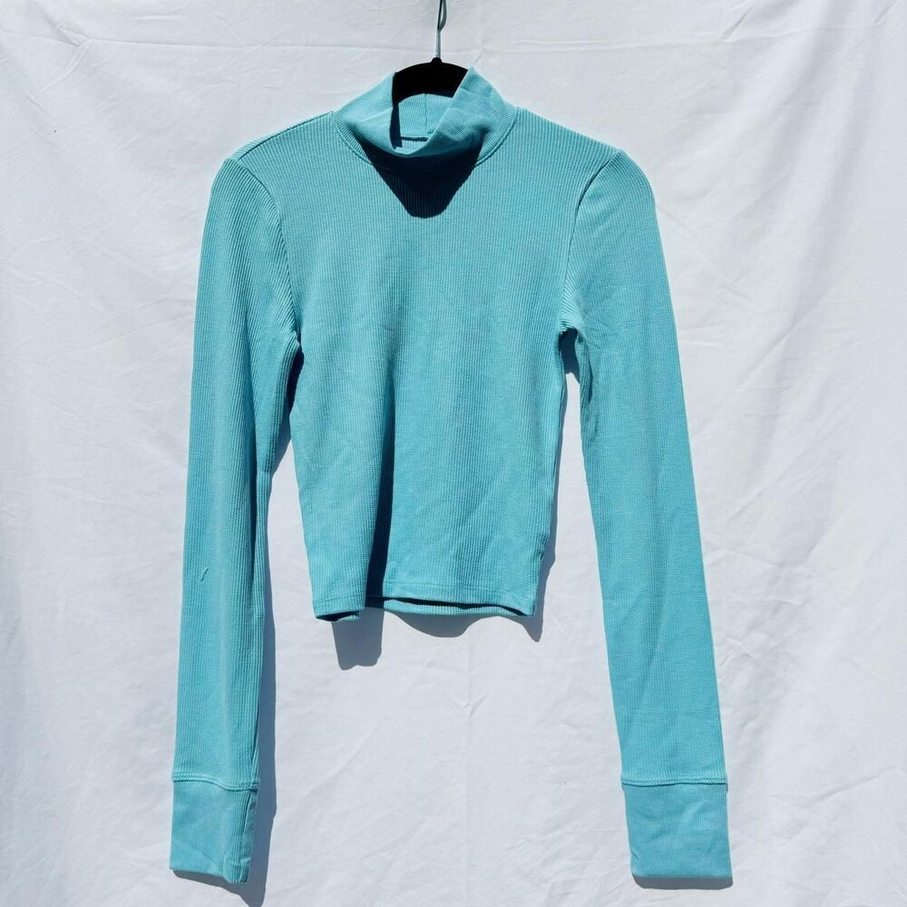 American-eagle Women's Blue and Green Jumper